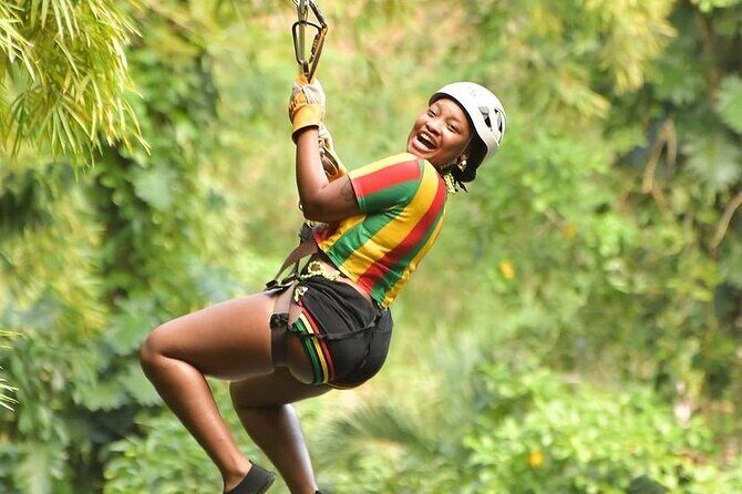 Zipline, Dunn’s River Falls, Bamboo Rafting & Horseback Ride Tour - Dunn’s River Falls Climb and Over-Water Zipline in One Stretch